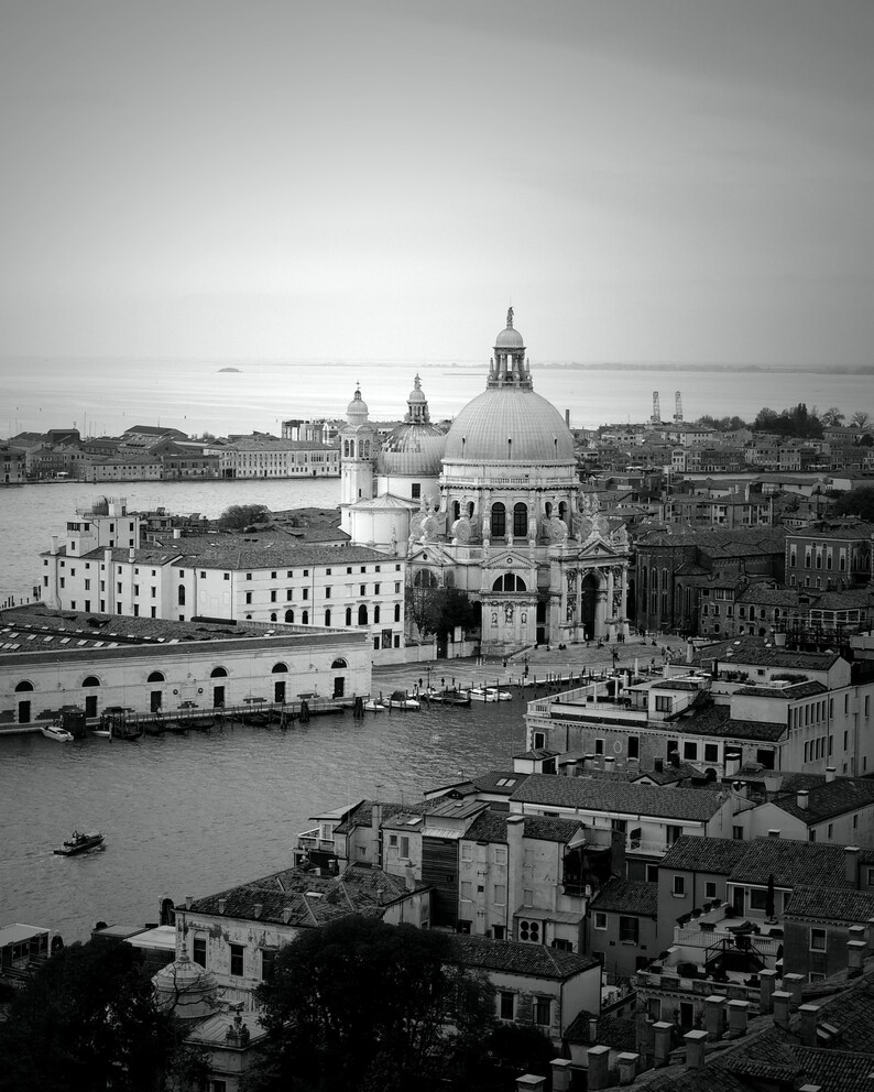 Set of 4 Italy Prints Black and White Printable Gallery Wall Art