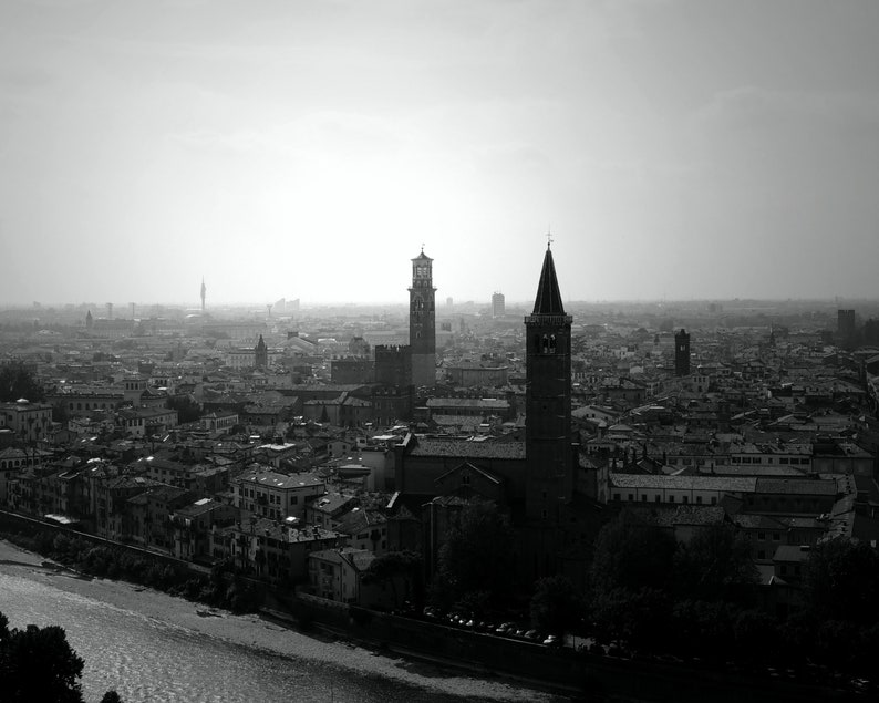 Set of 4 Italy prints black and white printable gallery wall | Etsy