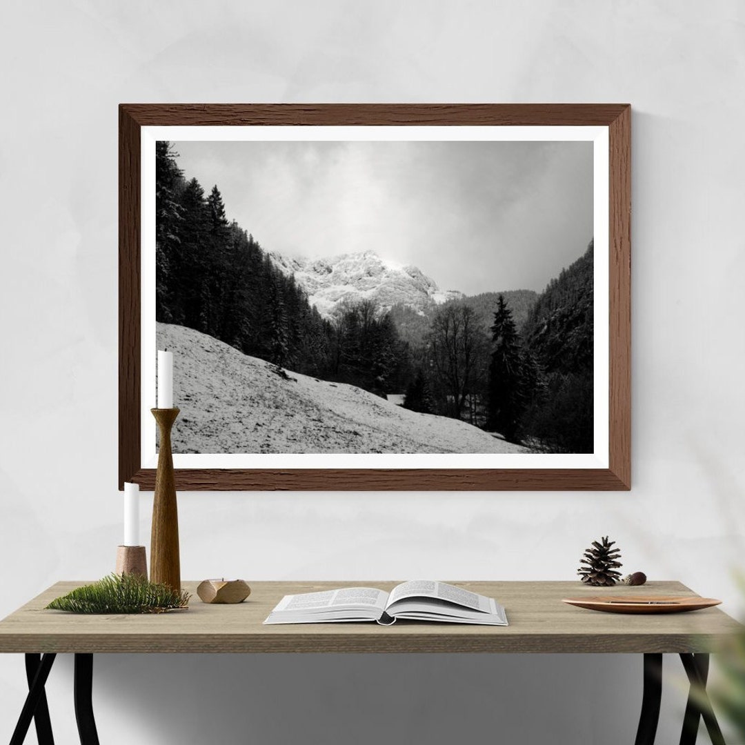 Hallstatt Austria Printable Wall Decor Rustic Mountain Print - Etsy