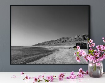 Egypt beach print - black and white coastal wall decor - modern nature prints