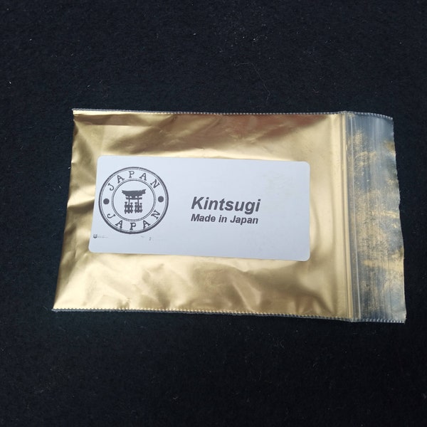 Polvo de oro o plata alternativo para la reparación de Kintsugi
