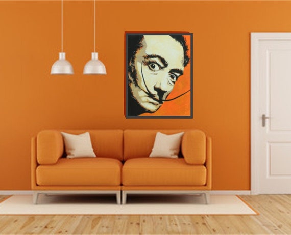 Salvador Dali Art Print By Texas Artist Marnie Miller Title No Etsy