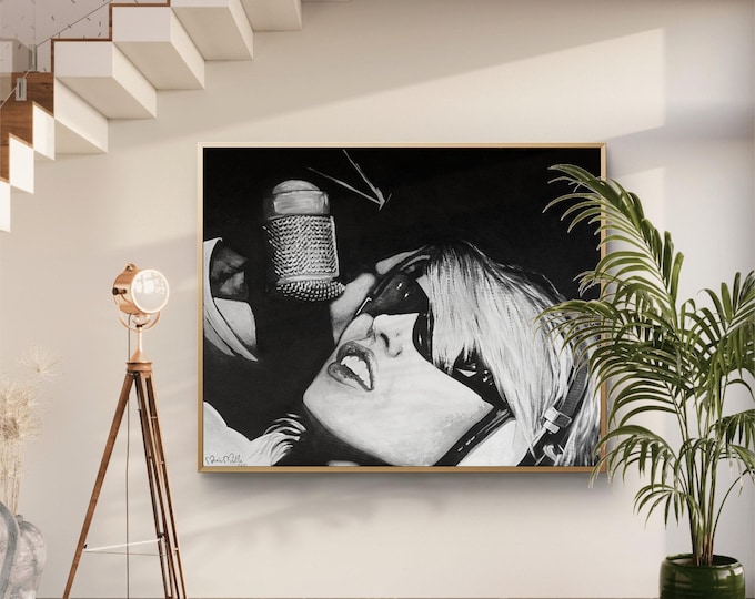 Blondie Debbie Harry Original Fine Art Prints on Canvas or Archival Paper, Vintage Music Decor, Rock n Roll Artwork, Debbie Harry portrait