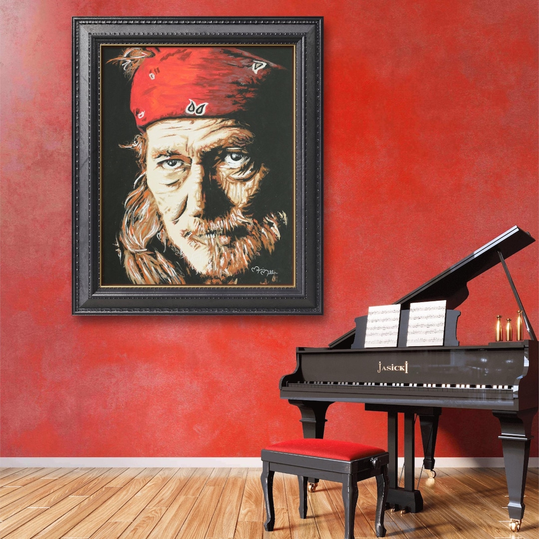 Willie Nelson Art Country Music Legend Original Fine Art Prints on ...