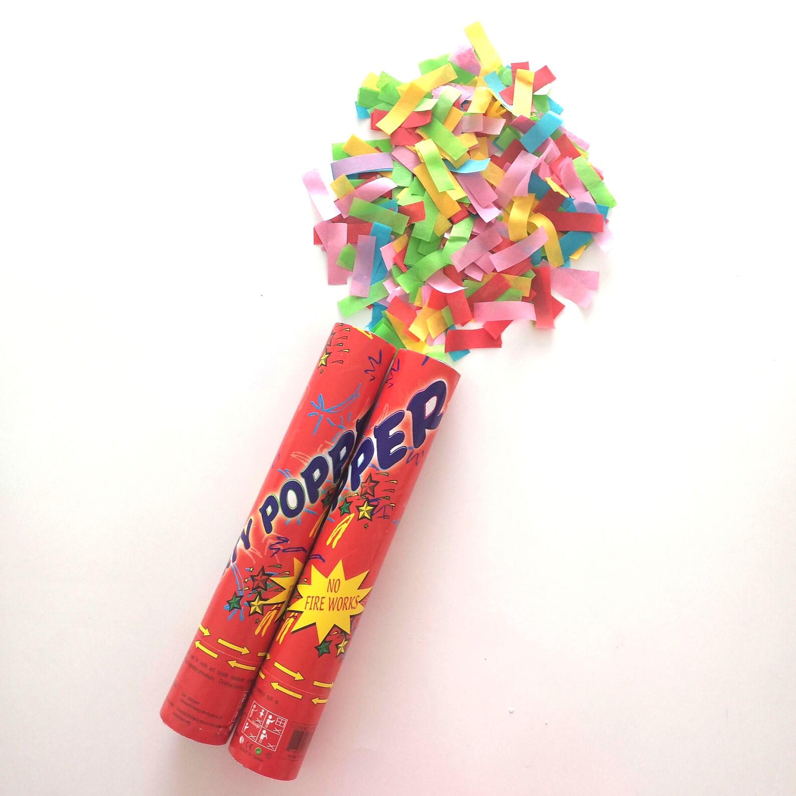 12 Confetti Cannons Air Compressed Party Poppers Indoor Etsy