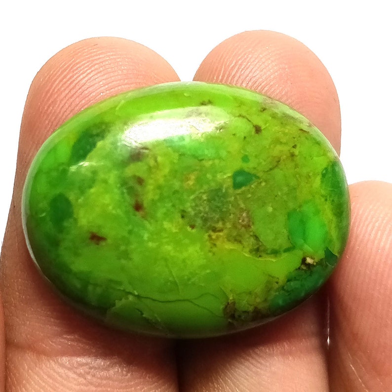 Details about   3x5MM Natural Green Copper Turquoise Oval Cabochon Best Quality Loose Gemstone
