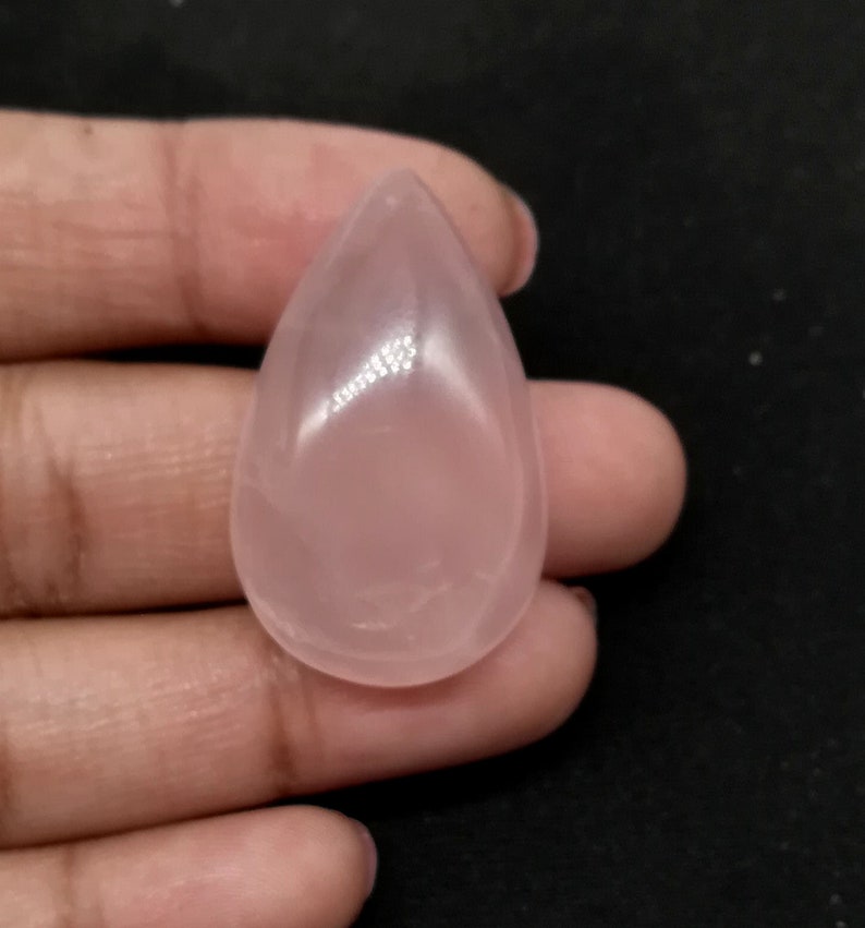 For Jewelry Making Rose Quartz loose Gemstone #AGS5550 57.70Cts Pink Rose Quartz Gemstone 22x36mm,Natural Rose Quartz Rose Quartz Cabochon