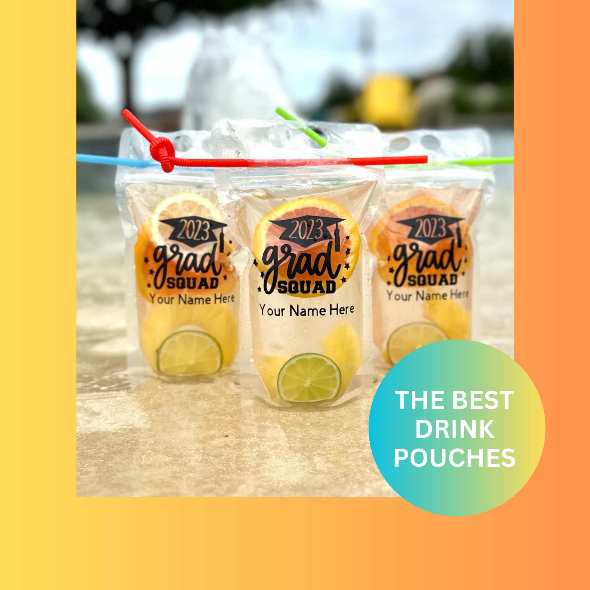 Imprinted Drink Pouches