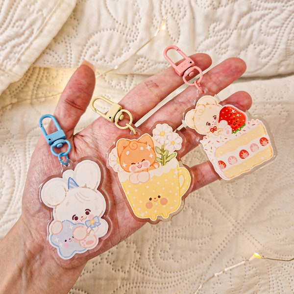 Kawaii Cute Colorful Characters Keychains