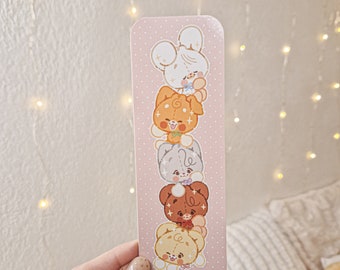 Kawaii Animals Friends Bookmark