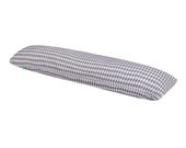 LULANDO SleepSide for Side Sleepers Body Support Full Lenght Body Pillow. 145x40 cm ( Grey Diamonds White)