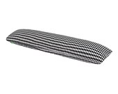 LULANDO SleepSide for Side Sleepers Body Support Full Lenght Body Pillow. 120x40 cm (Black Diamonds White)