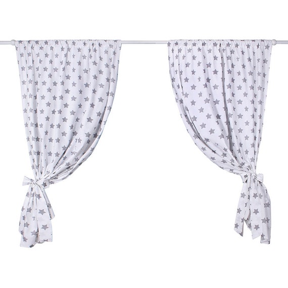 Lulando Drapes For Baby Room With Decorative Bands Curtains Etsy
