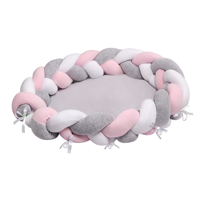 LULANDO multifunktionales Babynest Kuschelnest Babynestchen MINKY 80 x 45 cm