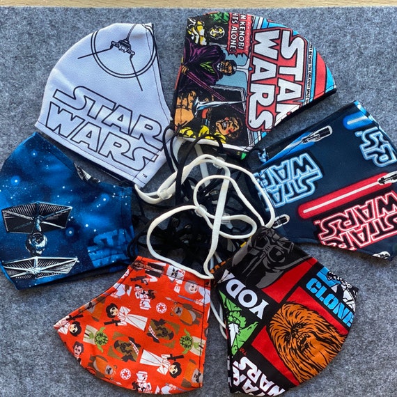 Star Wars Face Masks Handmade in Australia. 3 Layer and 2 Etsy
