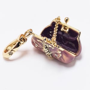 Juicy Couture Purple Handbag Charm, Necklace Pendant, Bag Accessory image 8