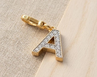 Juicy The Charm of Letters, Gold-Plated Letter Charms, DIY Bracelets and Necklace Pendants