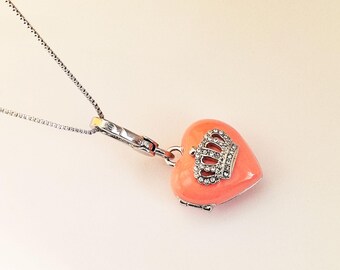 Juicy Couture Heart Crown Pendant, Necklace Charm, Bag Accessory