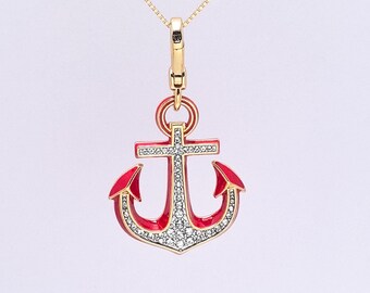 Juicy Couture Anchor Charm, Necklace Pendant, Bag Accessory