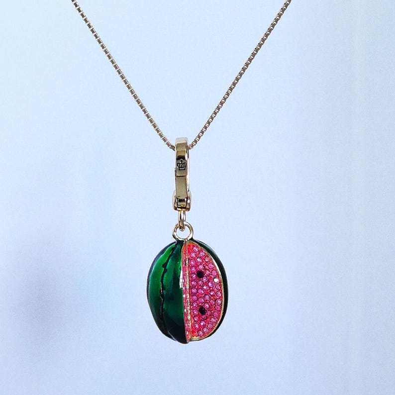 Juicy Couture Mini Watermelon Charm, Necklace Pendant, Bag Accessory - Etsy
