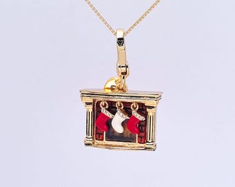 Juicy Couture Vintage Fireplace Charm, Necklace Pendant, Bag Accessory