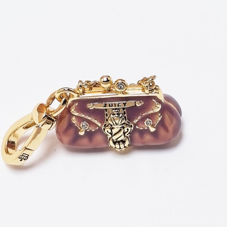 Juicy Couture Purple Handbag Charm, Necklace Pendant, Bag Accessory image 5