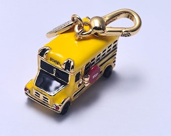 Juicy Couture School Bus Pendant, Bag Charm Necklace Pendant