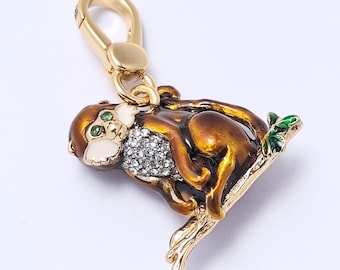 Juicy Couture Monkey Pendant, Necklace Charm, Bag Accessory