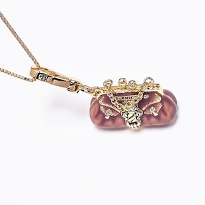 Juicy Couture Purple Handbag Charm, Necklace Pendant, Bag Accessory image 1