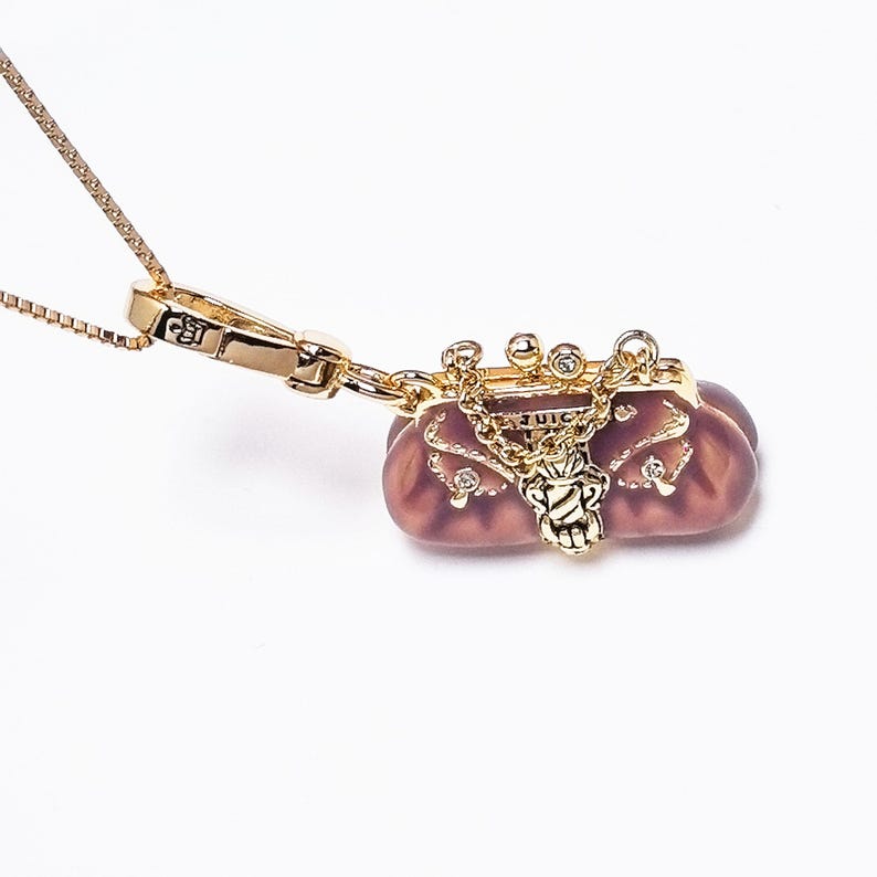 Juicy Couture Purple Handbag Charm, Necklace Pendant, Bag Accessory image 1