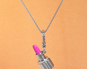 Juicy Couture Lipstick Charm, Bag Charm, Keyring, Necklace Pendant