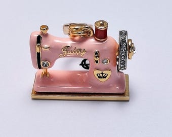 Juicy Couture Sewing Machine Charm, Necklace Bag Charm Pendant