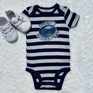 Biggest Fan Baby Apparel - Baby Rugby Bodysuit - Personalized Rugby Shirt - Personalized Sport Shirt