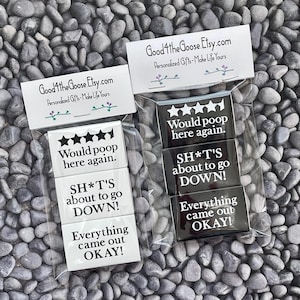 Funny Bathroom Matches - 50th Birthday Colonoscopy Gift - Match Boxes for the Bathroom - Bathroom Accessories - Gifts for Fun