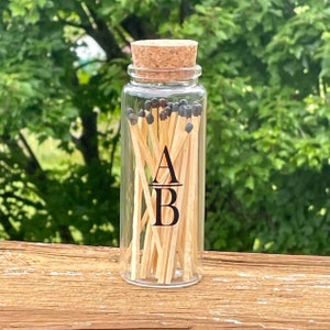 Poetry fireplace match bottle 11 matches — Skeem Design