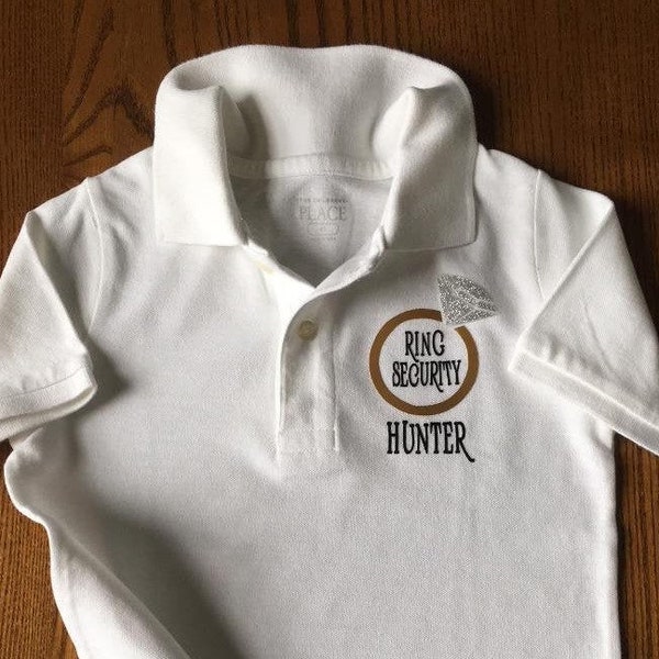 Personalized Ring Bearers Shirt