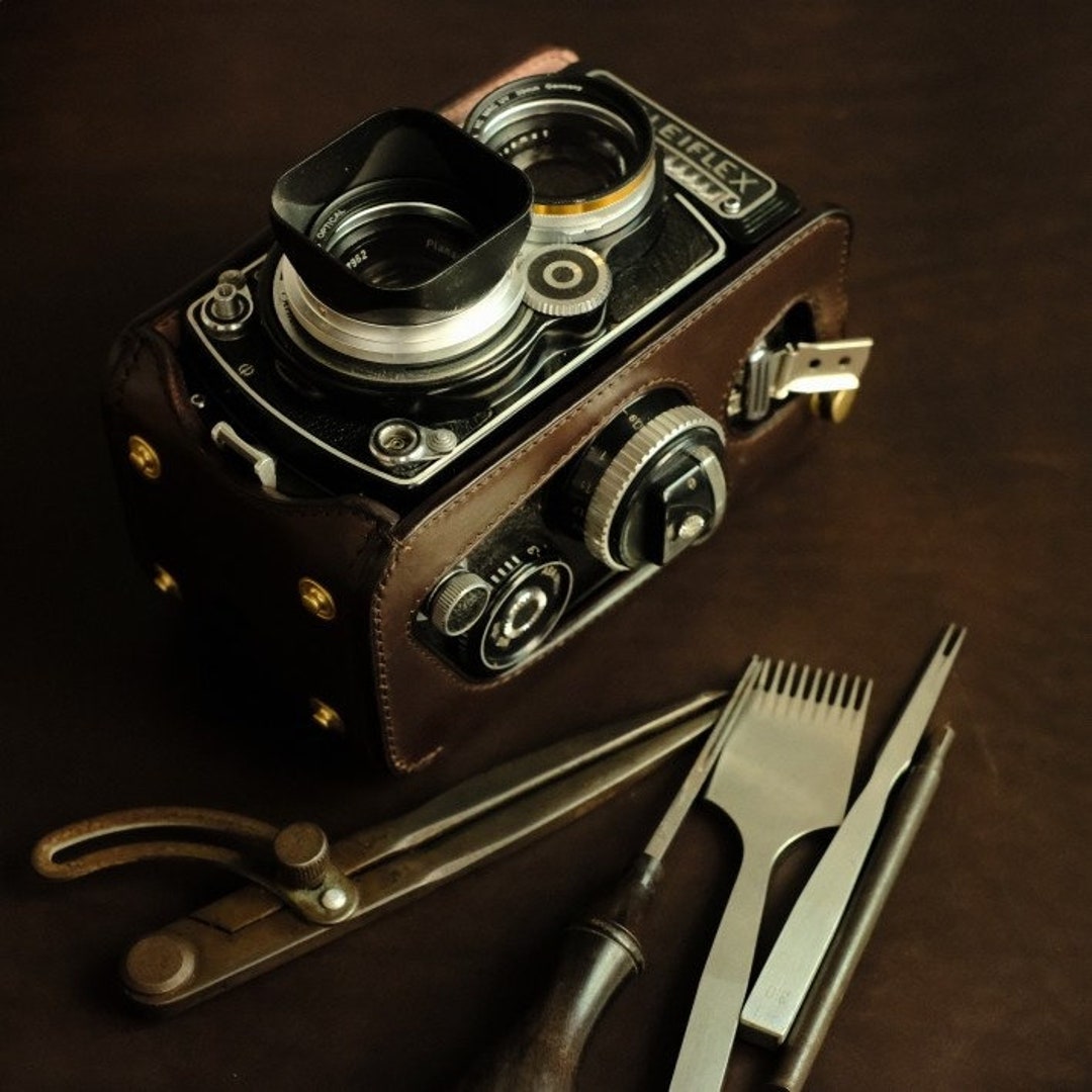 Rolleiflex 3.5f 2.8f Handmade TLR Camera Protection Cowhide Leather