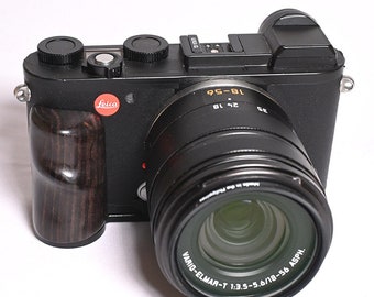 HandMade Leica CL Wood Wooden Hand Extension Grip Handgrip Camera protection case Aluminum Alloy Base bottom plate