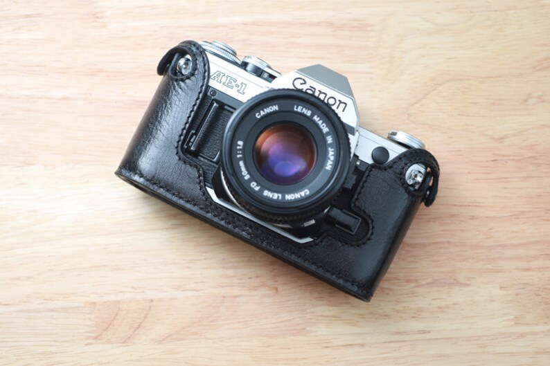 CANON AE1 AE1P A1 HandMade Camera protection Cowhide leather Etsy