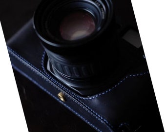 Fujifilm gw690iii fuji Handgefertigter Kameraschutz Rindsleder Vintage Ledertasche Tasche Made to Order handgefertigte Tasche genäht Halbe Tasche