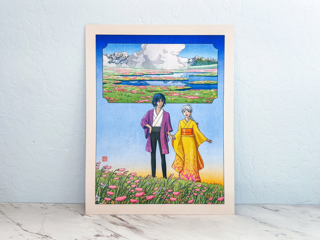 The Secret Garden | Howl's Moving Castle Ghibli-inspired Illustration ...