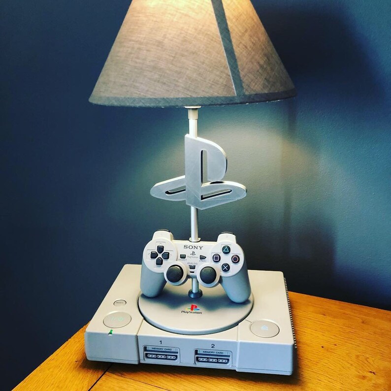 Playstation 1 Console Desk Lamp and Controller | Etsy