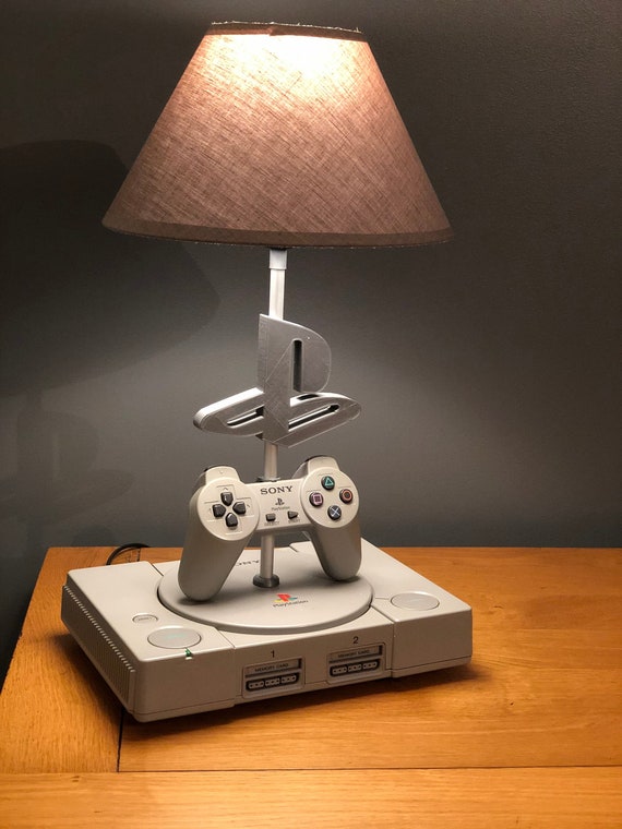 Playstation 1 Console Desk Lamp And 1st Generation Controller Etsy 