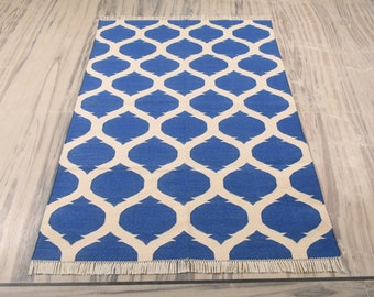Royal Blue Area Rug Etsy
