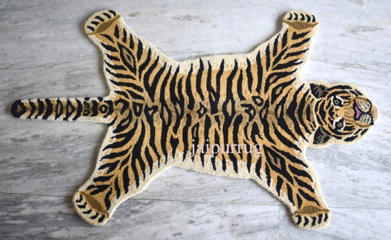 Tiger Rug Children's Flannel Carpet Animal Puzzle Game Learn for