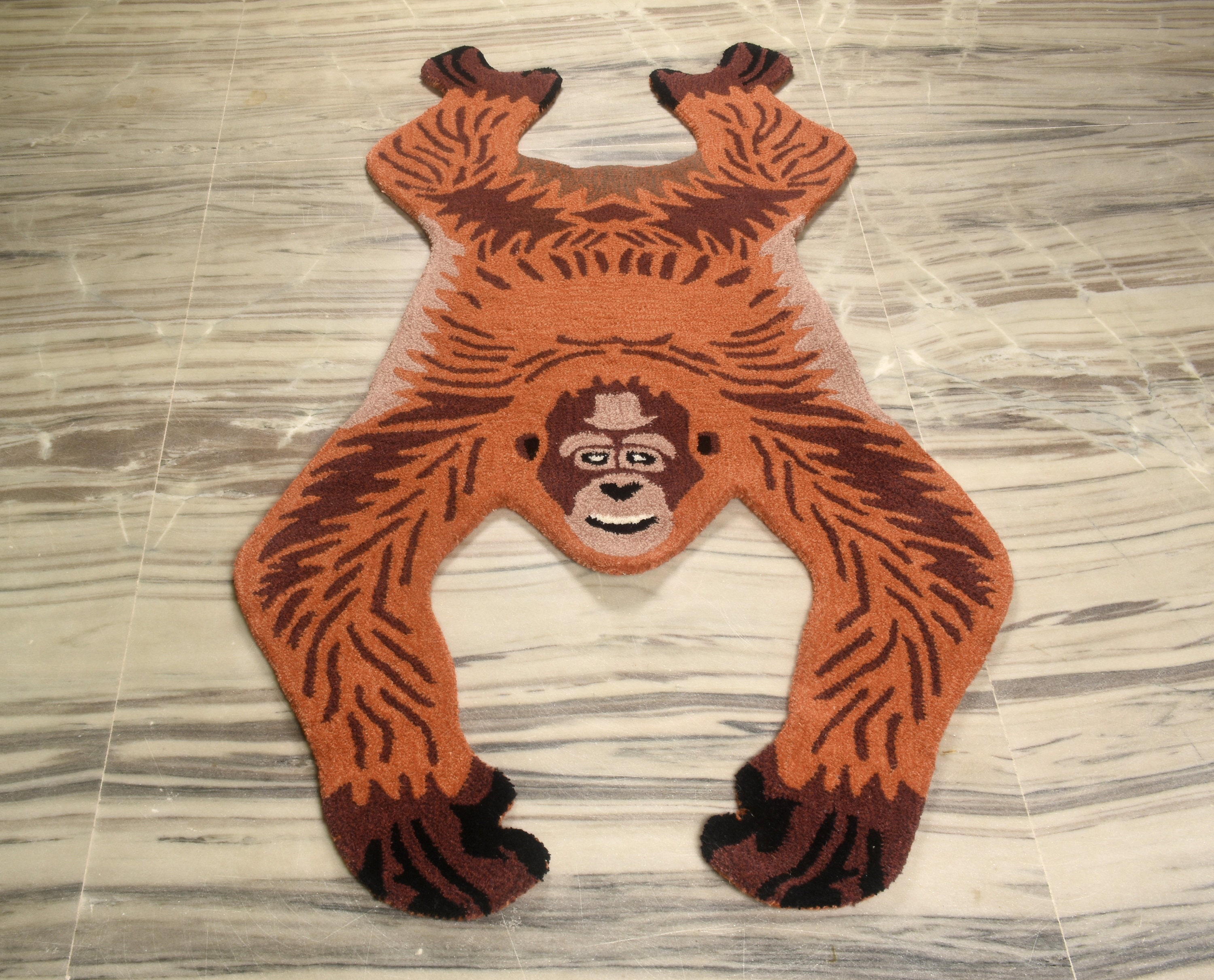 Monkey – illustrated animals area rug carpet in 2023