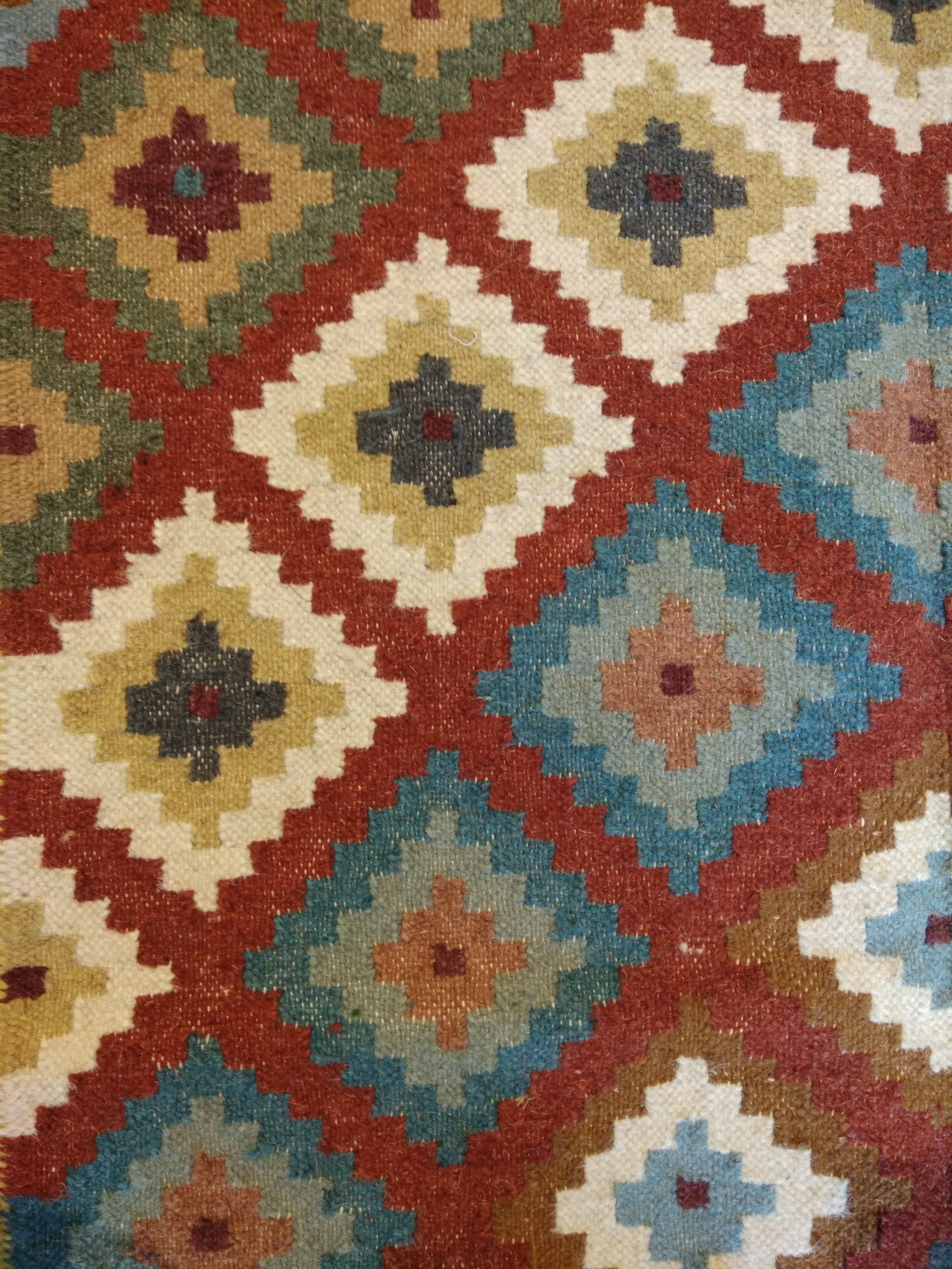 Handmade Turkish Wool Cotton Area Rug Home Decorative Dhurrie Etsy