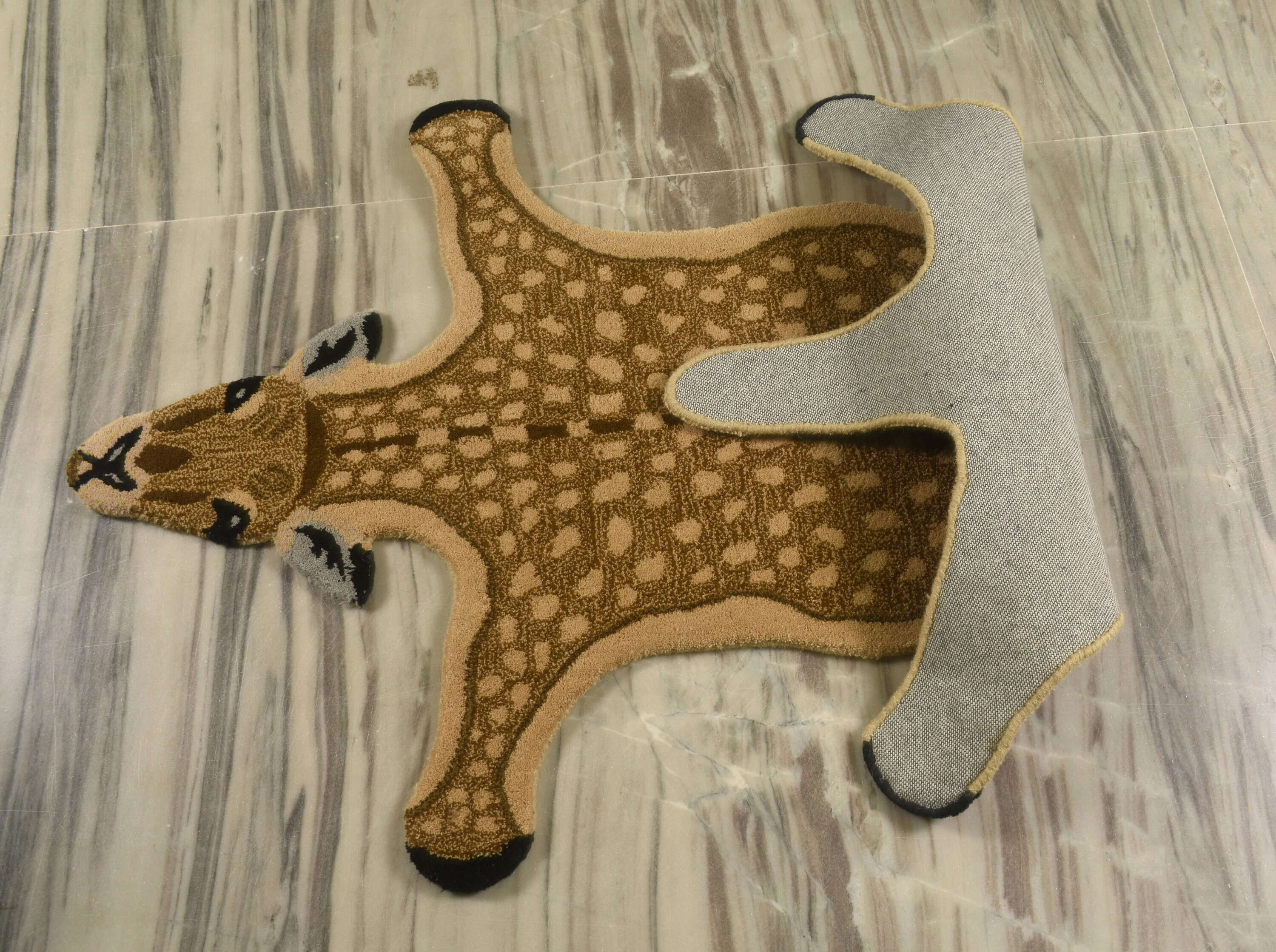Hand Tufted Deer Skin Wool Carpet Home Decorative Living Room Etsy