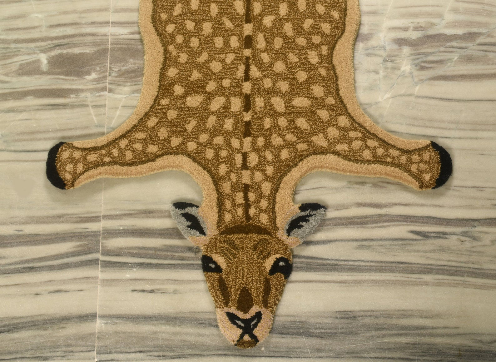 Hand Tufted Deer Skin Wool Carpet Home Decorative Living Room Etsy