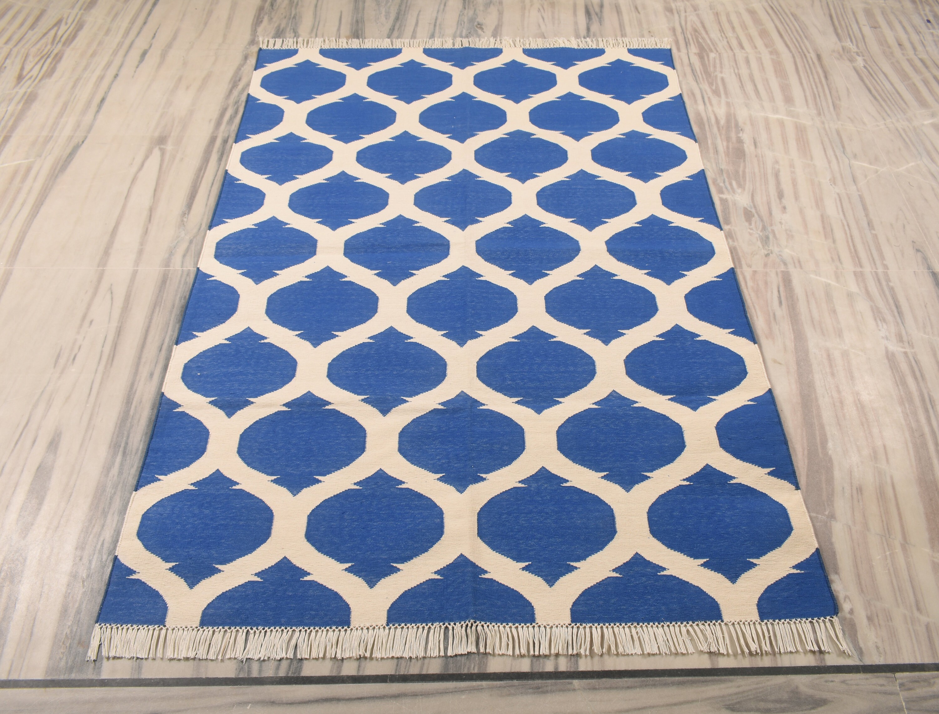 Blue Rug for Modern Royal Home Décor Living Room Bedroom Guest Etsy